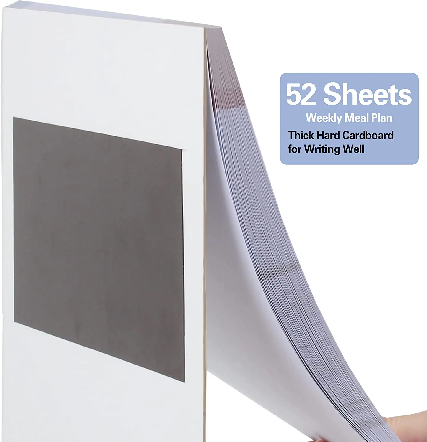 Еженедельный планировщик еды со списком продуктов 6 5 × 8 магнитный блокнот 52