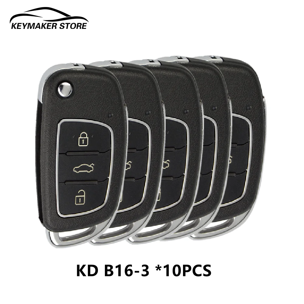 

Автомобильный ключ KD B16 10 шт./лот для Hyundai KD900/KD-X2/KD MINI Key программатор B Series B16-3 пульт дистанционного управления 3 кнопки Автомобильный ключ