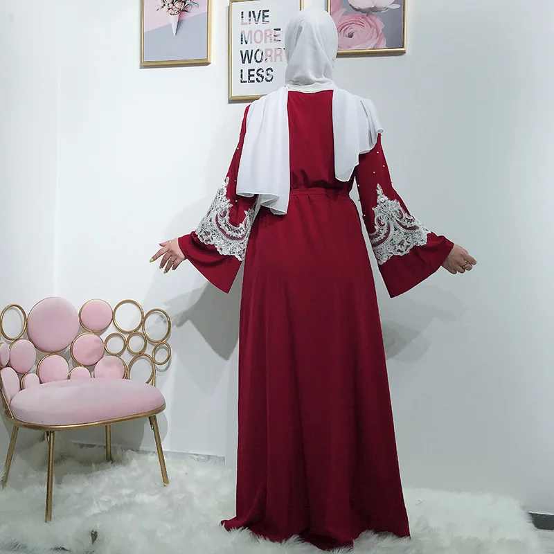 Abaya модная монохромная Женская длинная юбка в стиле Саудовской Аравии