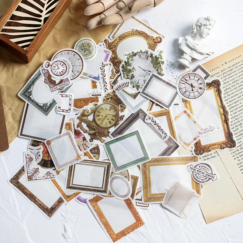 105 шт./компл. Винтаж время золото Стикеры Скрапбукинг с возможностью креативного