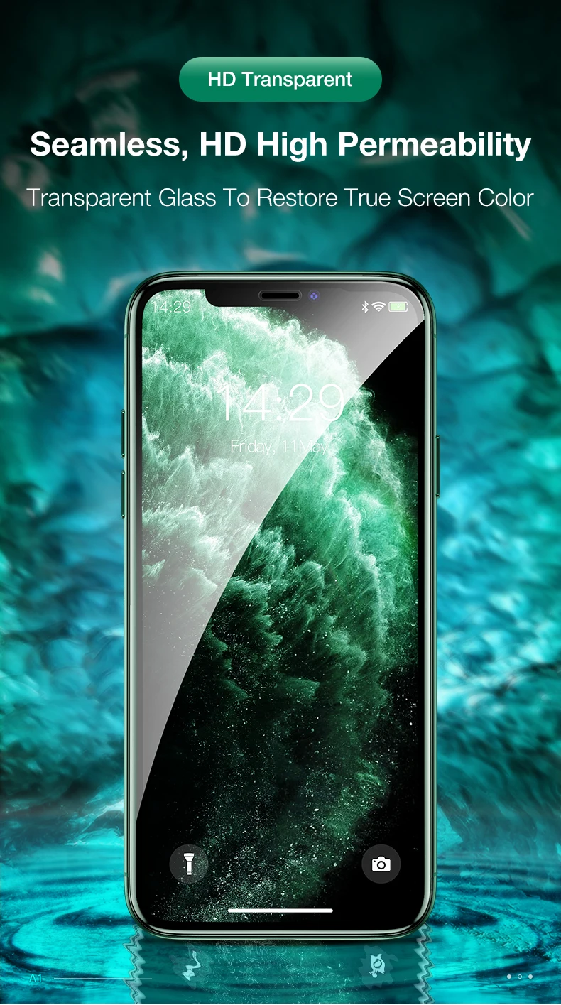 HOCO полное покрытие закаленное стекло для iPhone X Xs на iPhone 11 Pro Max защита экрана 3D Защитное стекло для iPhone XR Xs Max 10