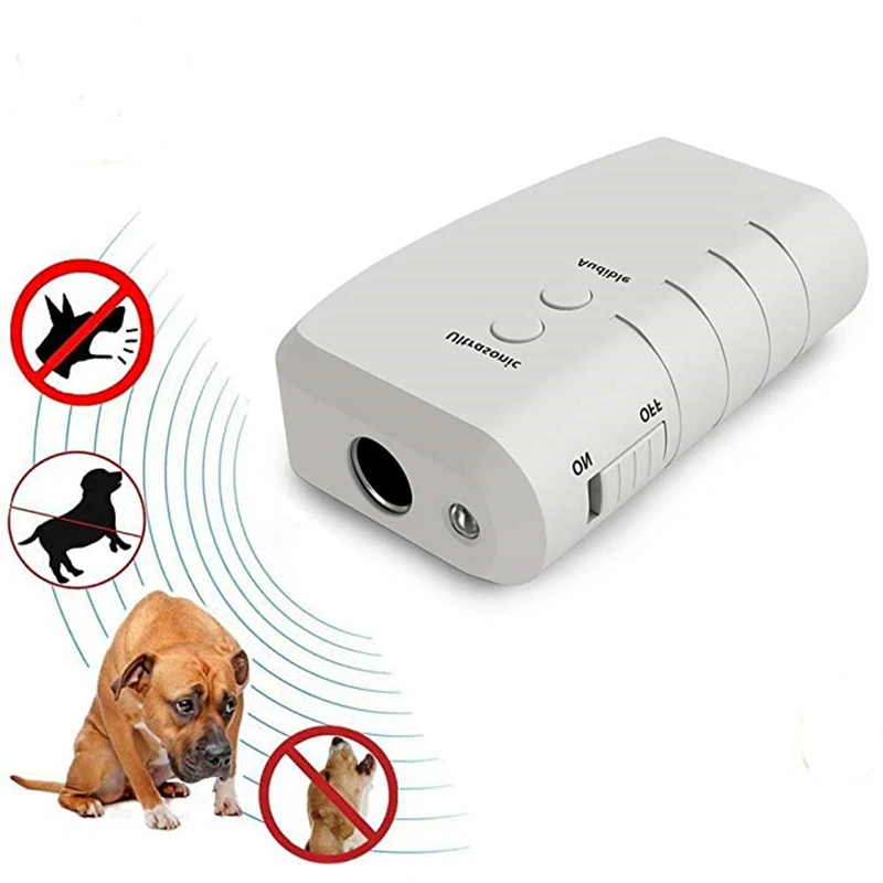 

Portable Ultrasonic Dog Repeller Trainer LED Light Electronic Pet Cat Dog Repellent Anti Barking Dog Training Device