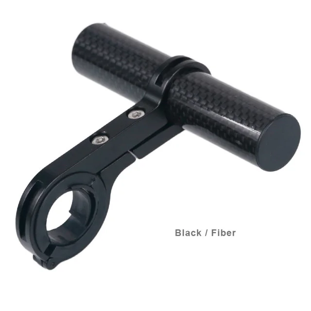 black 10cm Карбоновая труба, двойной удлиненный кронштейн, удлинитель для велосипеда, горного велосипеда, шоссе, транспортного средства, одиночная рама, Двойная Рама - Цвет: black 10cm