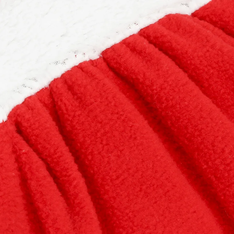 Рождественское платье для маленьких девочек Рождественский подарок с шапкой