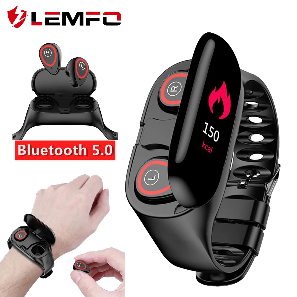 LEMFO Смарт часы Bluetooth наушники звонки для Android IOS Телефон сердечного ритма