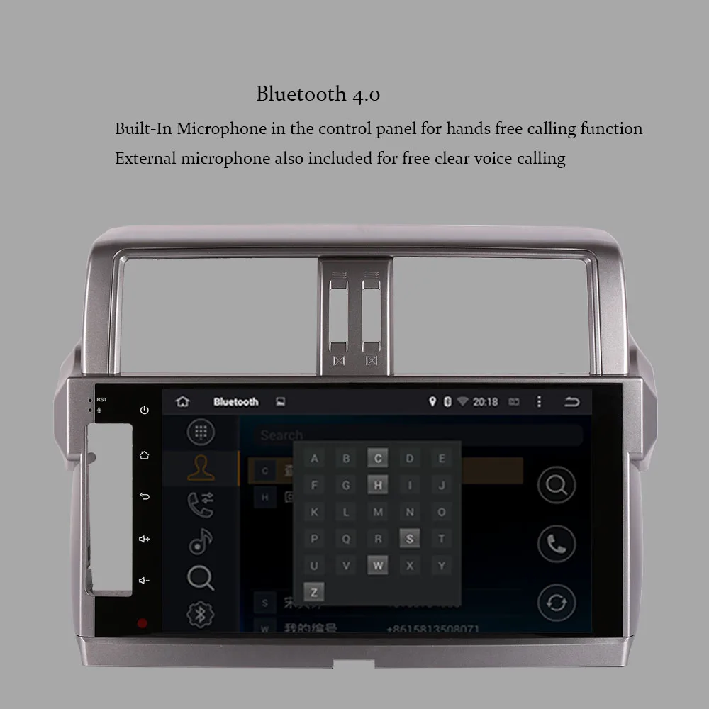 Автомобильный GPS-навигатор 4 Гб + 64 ГБ Android 10 0 1 дюйма для TOYOTA Land Cruiser Prado 150 IPS 2014-2017