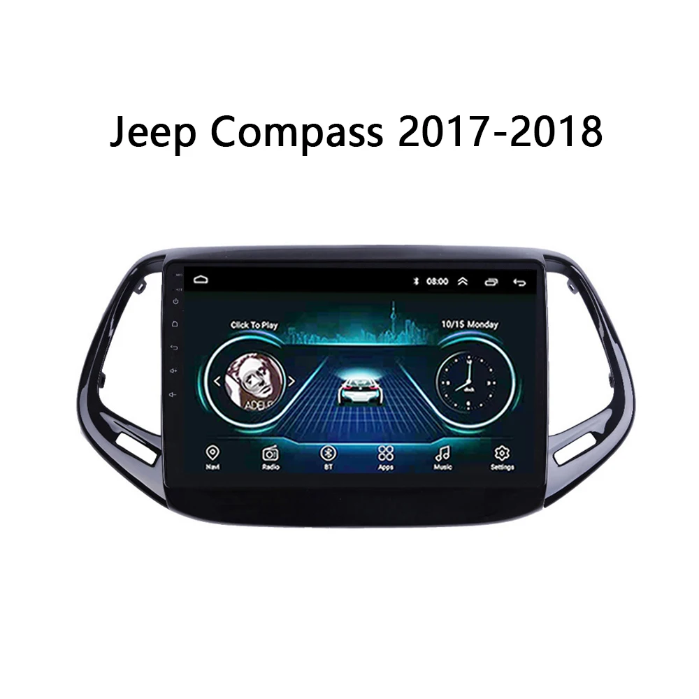 Автомобильный gps навигатор для JEEP Compass 2017 2018 dvd плеер автомобиля 2.5D сенсорный