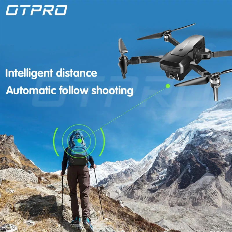 OTPRO Дрон Квадрокоптер с 1080P Wifi gps 5MP камера бесщеточный мотор от вертолета Retorno авто RC дроны 4k мини Дрон vs SG906