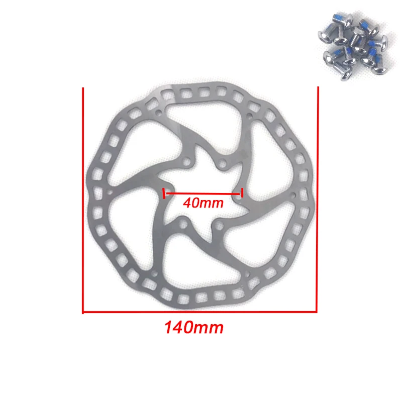 140mm 2 pcs 68 г/шт., велосипедные гидравлические дисковые тормозные роторы, MTB велосипедные тормозные диски, роторы из нержавеющей стали, 160 мм, 6 дюймов, 44 мм, с свободным болтом - Цвет: 140mm 2 pcs