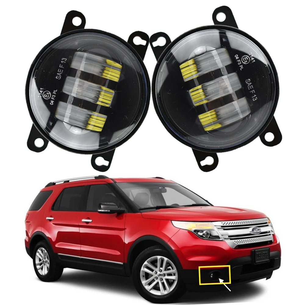 2 шт. Противотуманные фары в сборе для Focus Fiesta Explorer Transit Mondeo Edge Ka Fusion Ford EcoSport 2013 2014 2015