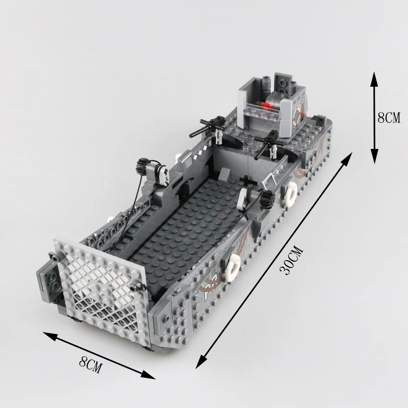 WW2 военные строительные блоки США LCM3 воины фигурки оружие кирпичи игрушки для