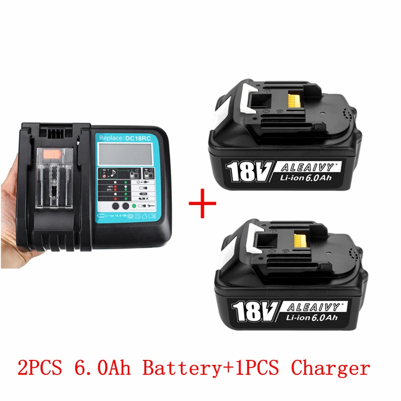 Аккумуляторная батарея Makita литий-ионная 18 в 6000 мАч 6 Ач BL1840 BL1850 BL1830 BL1860 LXT400 с