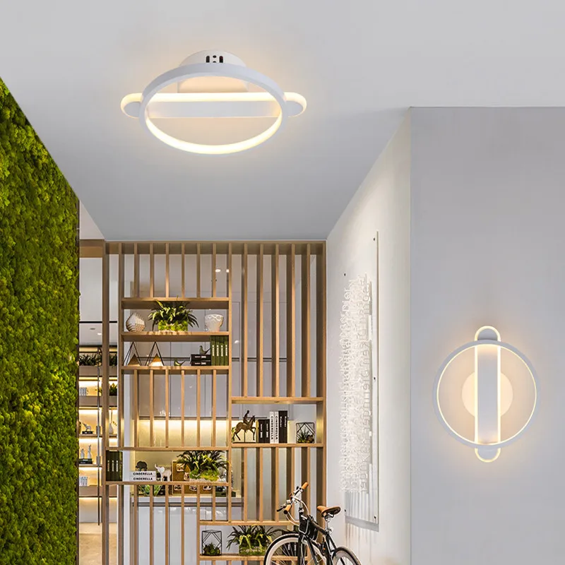 

Современная Минималистичная светодиодная настенная лампа, три источника светильник, 220 В, лампа для гостиной, коридора, входа, украшение для...