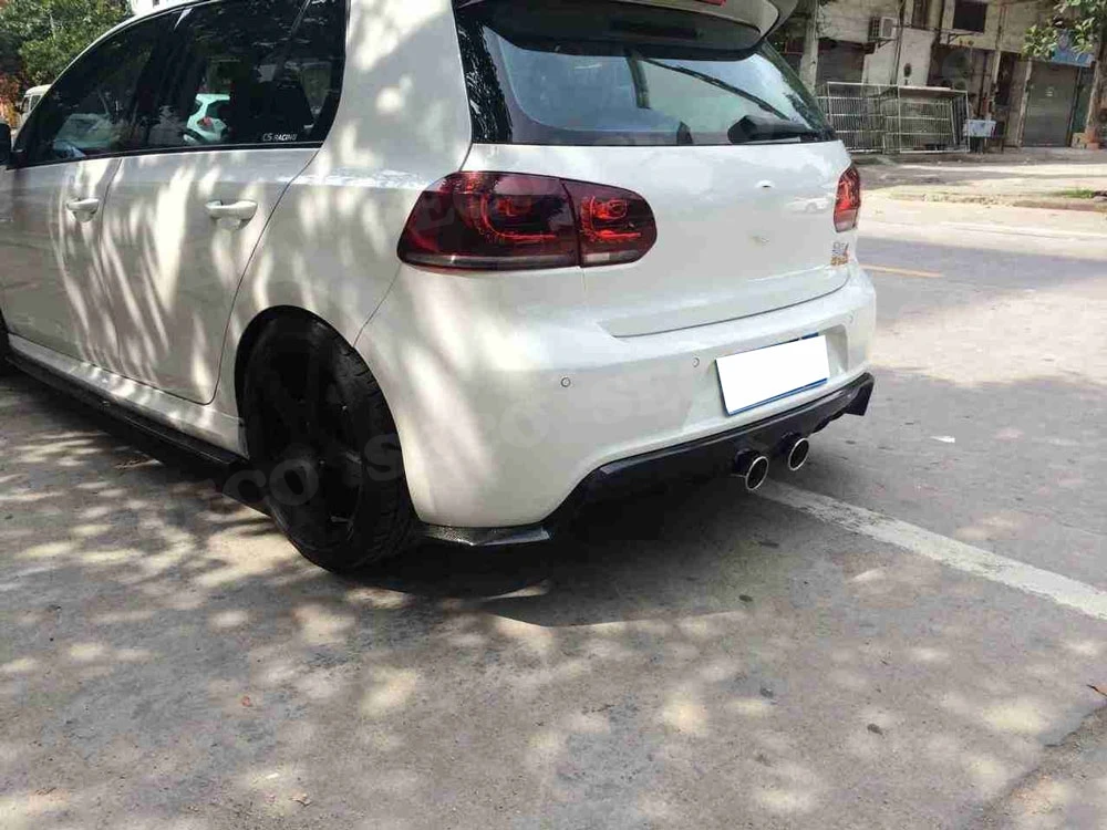 Для Volkswagen VW Golf 6 VII MK6 R20 2010-2013 задний диффузор спойлер из углеродного волокна/FRP E стиль задний Hugger бампер Защита