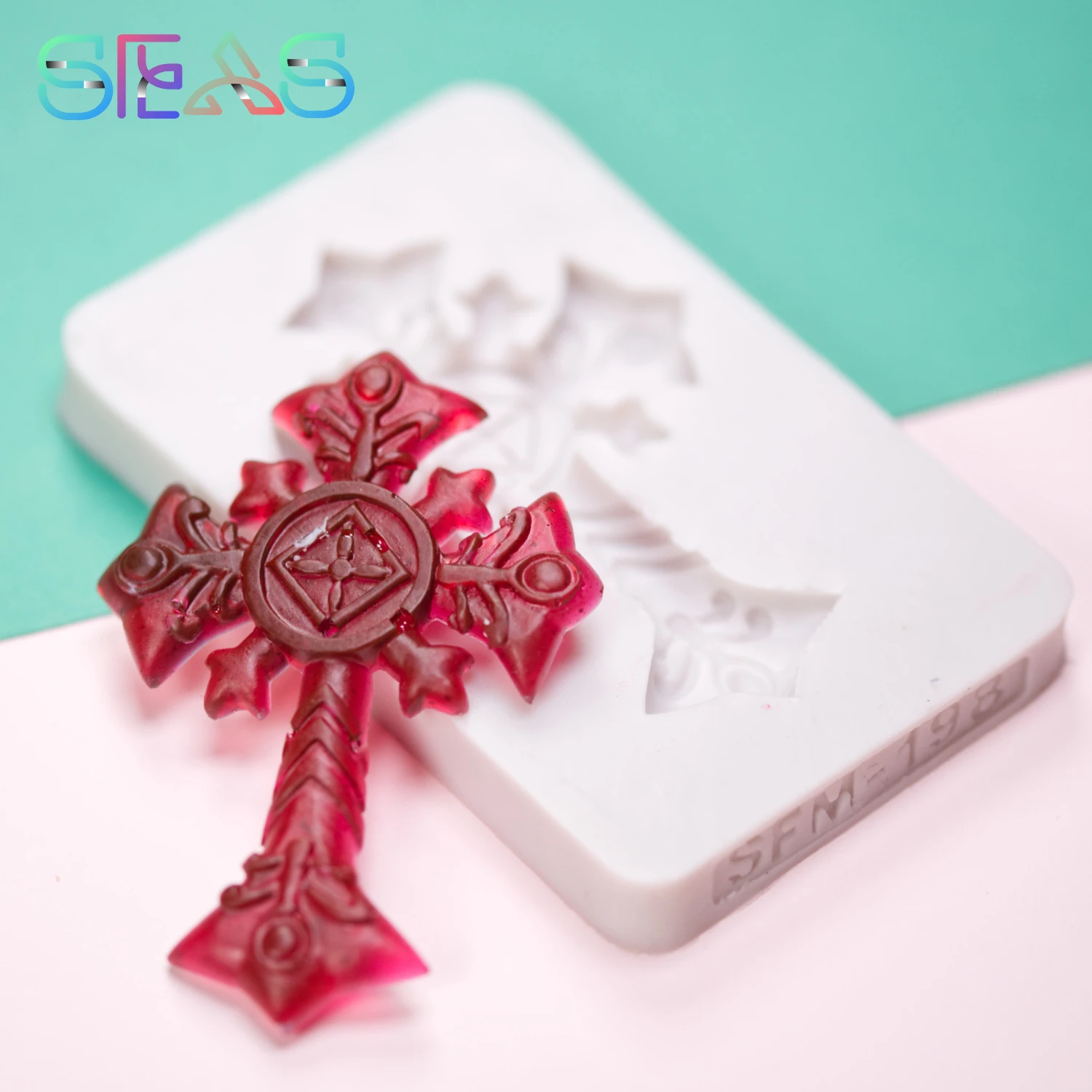 

Flower Lace Cross Shape Silicone Cake Mold Silicone Mould For Candy Cookies Fondant Cake Tools Cake Decorating