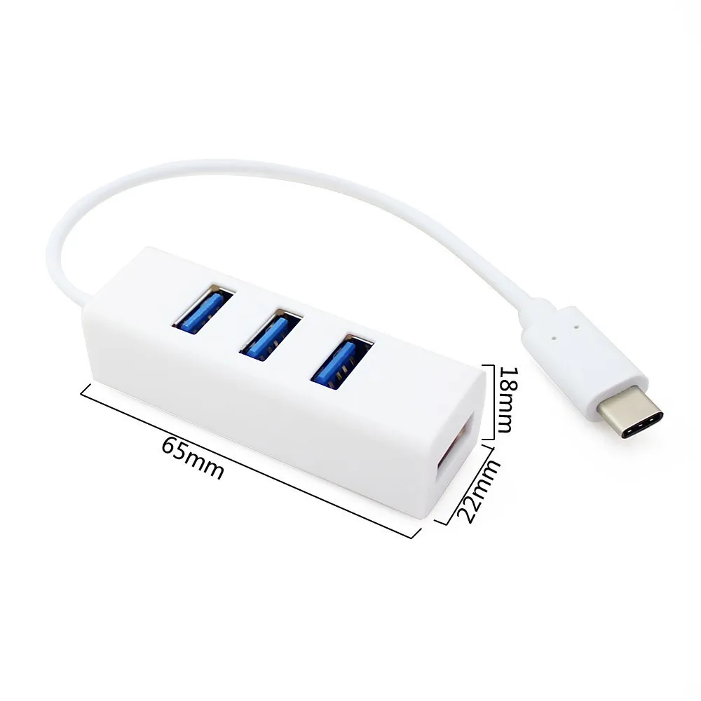 CHYI USB 3.1 Type-C 4 Ports Hub USB-C Splitter OTG High Speed Multi Type-c Micro 3.0 For Computer Smartphone Macbook Air | Компьютеры и