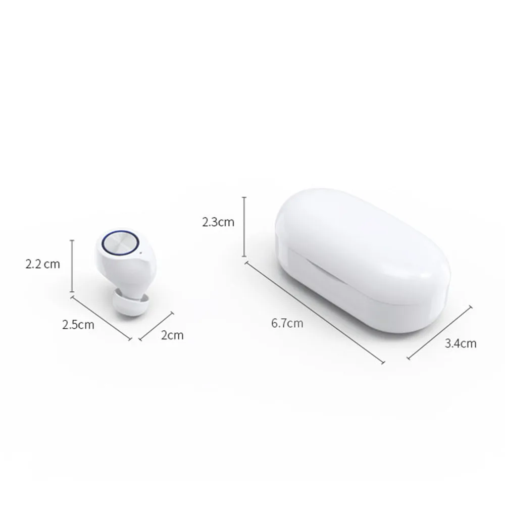 TW60 TWS Wireless Earphone Bluetooth 5.0 HiFi Stereo Headset touch control Handsfree mini Earbuds Built-in HD Mic for women girl |