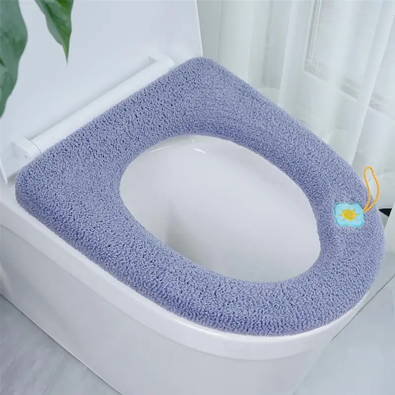

Winter Warm Toilet Seat Cover Toilet mat Bathroom Accessories Bathroom supplies Soft O-shape Pad Bidet Cover Toilet seat lid