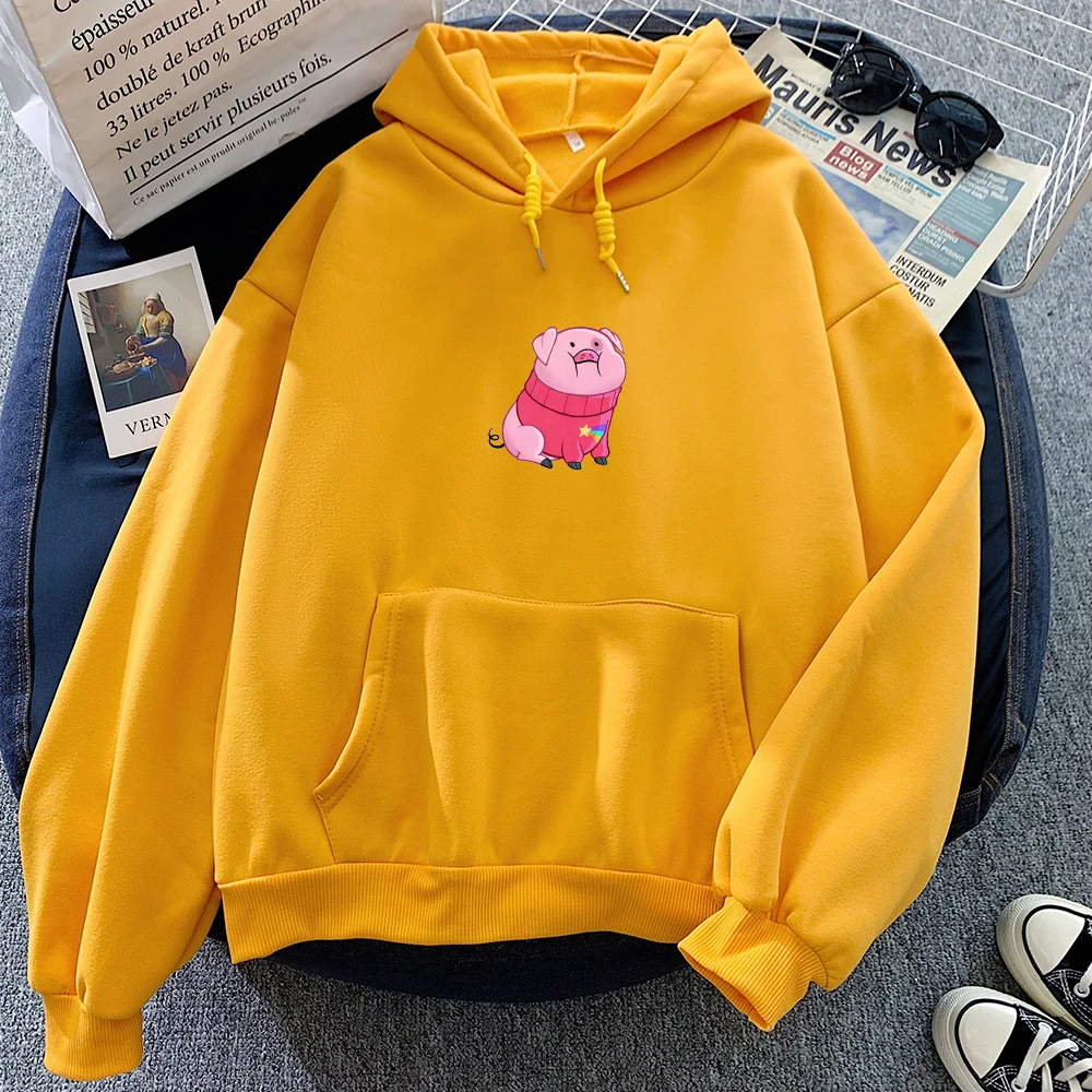 Cute Pig Hoodie for Women Casual Oversized Harajuku Sweatshirt Kpop Winter Hoodie with Pocket Best Friends Sweetshirt for Girls