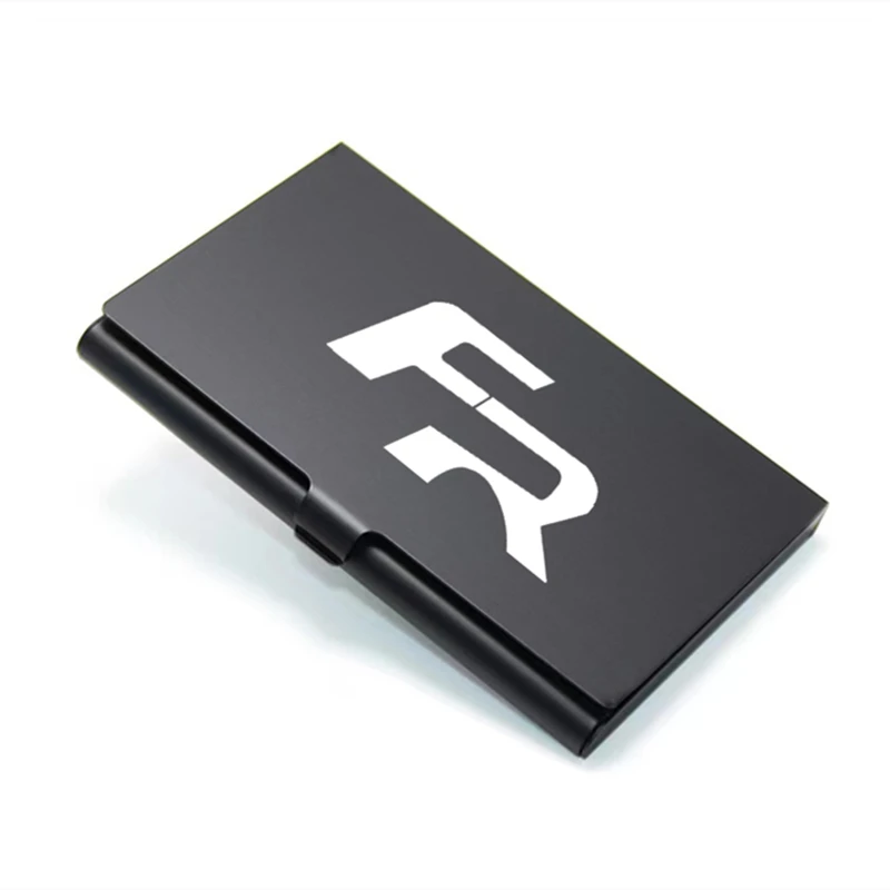 

Creative Business Card Case Stainless Steel Aluminum Metal Box Credit ID Wallet Card Holder For Seat Leon FR+ Cupra Ibiza Altea