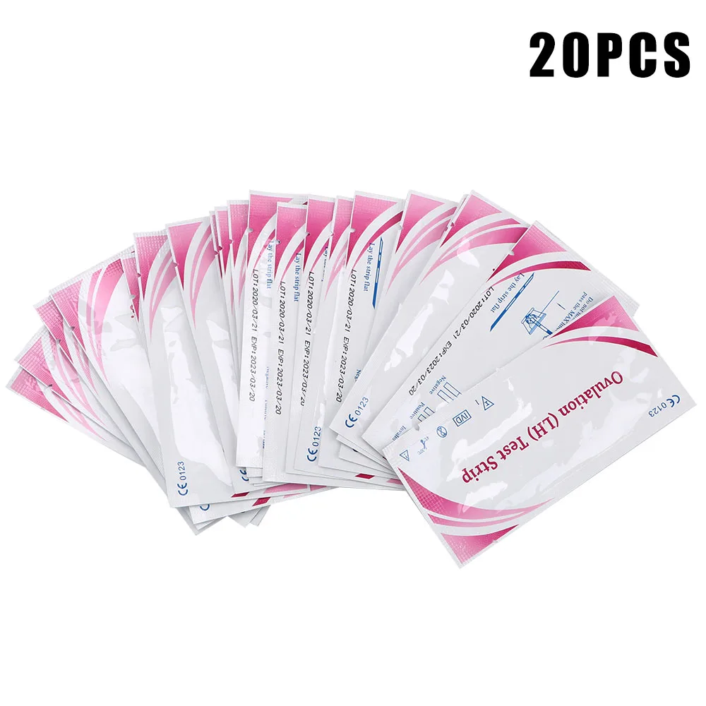 

OLO 20Pcs Ovulation Urine Test Strips LH Tests LH Ovulation Test Strips First Response Over 99% Accuracy