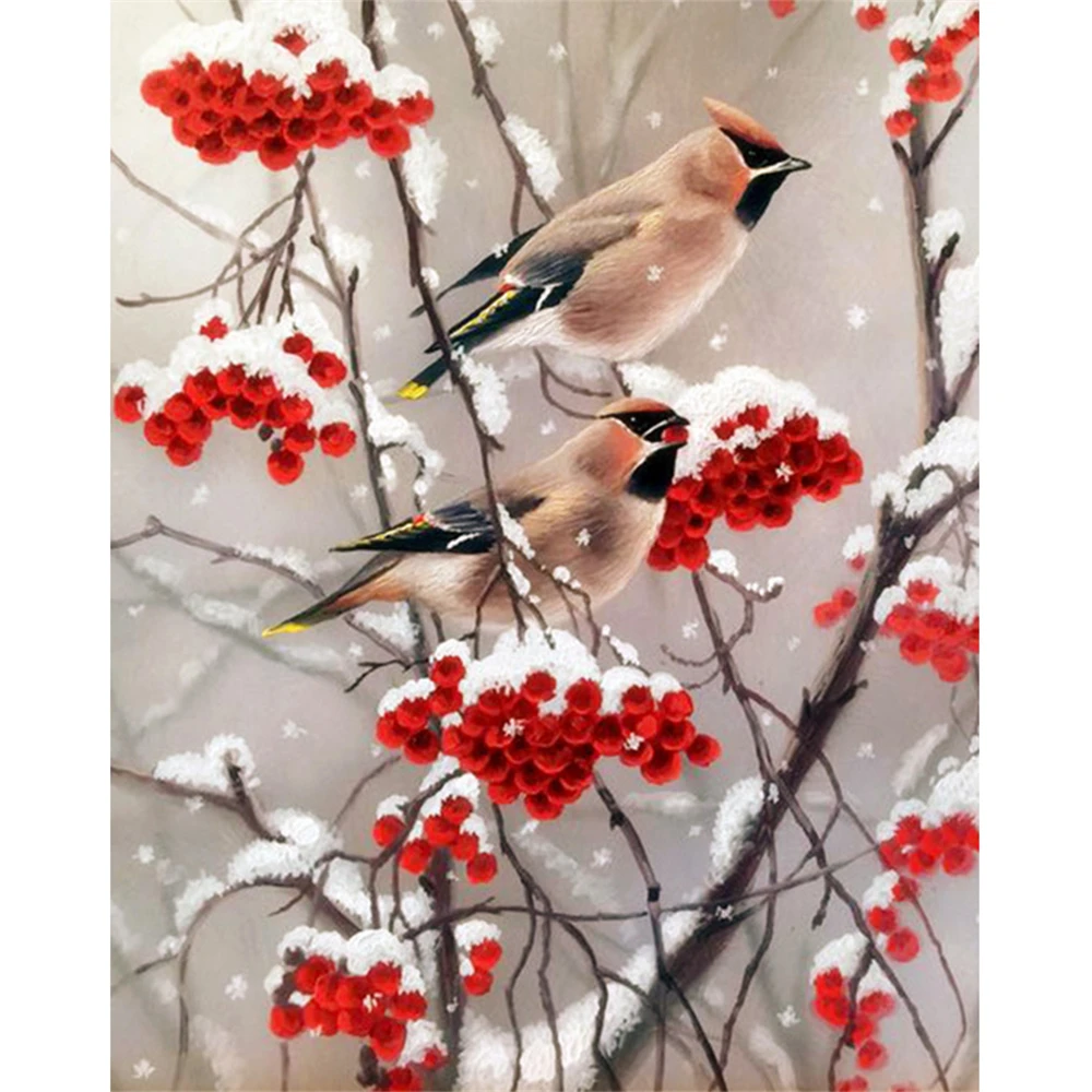 Набор для вышивки крестиком 11CT с изображением животных и птиц | Дом сад