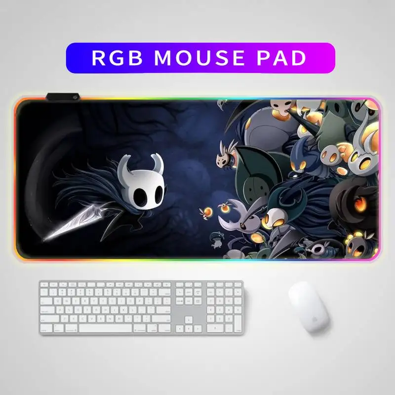 

RGB mouse pad gamer carpet notebook mouse pad Hollow Knight game mouse pad gamer keyboard mouse pad notebook mouse pad