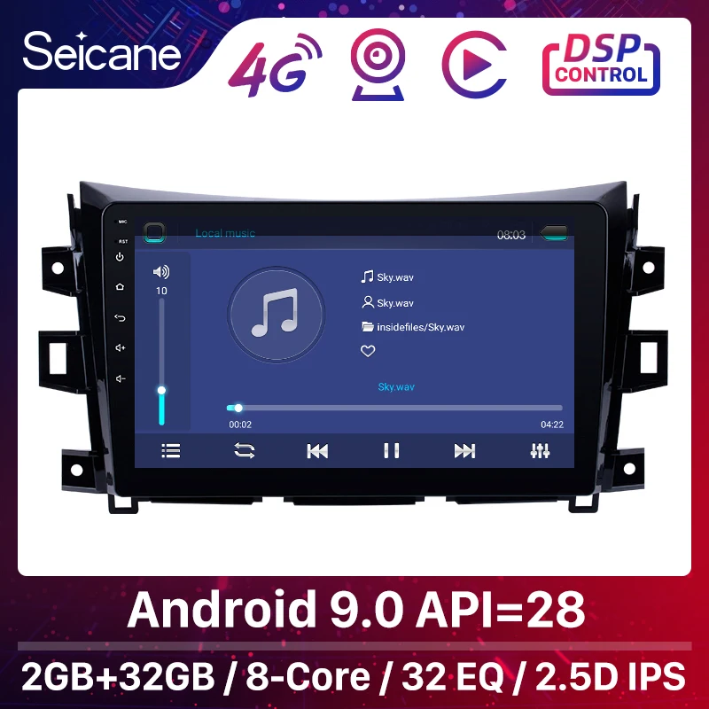 Seicane Android 9 0 HD 1024*600 для 2011 2016 Nissan NAVARA Frontier NP300 Автомобильный GPS стерео блок радио