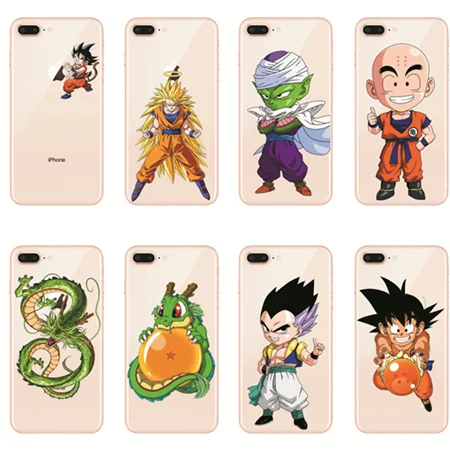 Kulia Горячая продажа Dragon Ball Z Goku Силиконовый ТПУ прозрачный чехол для телефона iPhone 8