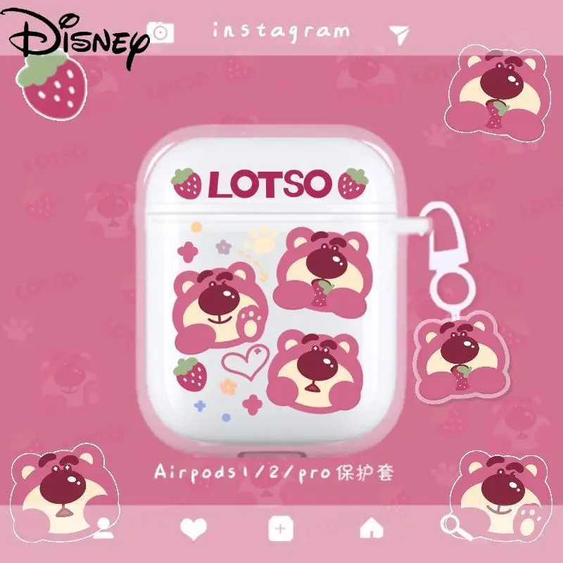 

Disney Lotso for Airpods1/2 Generation Protective Cover Apple Pro3 Generation Bluetooth Compatible Headset Shell Transparent