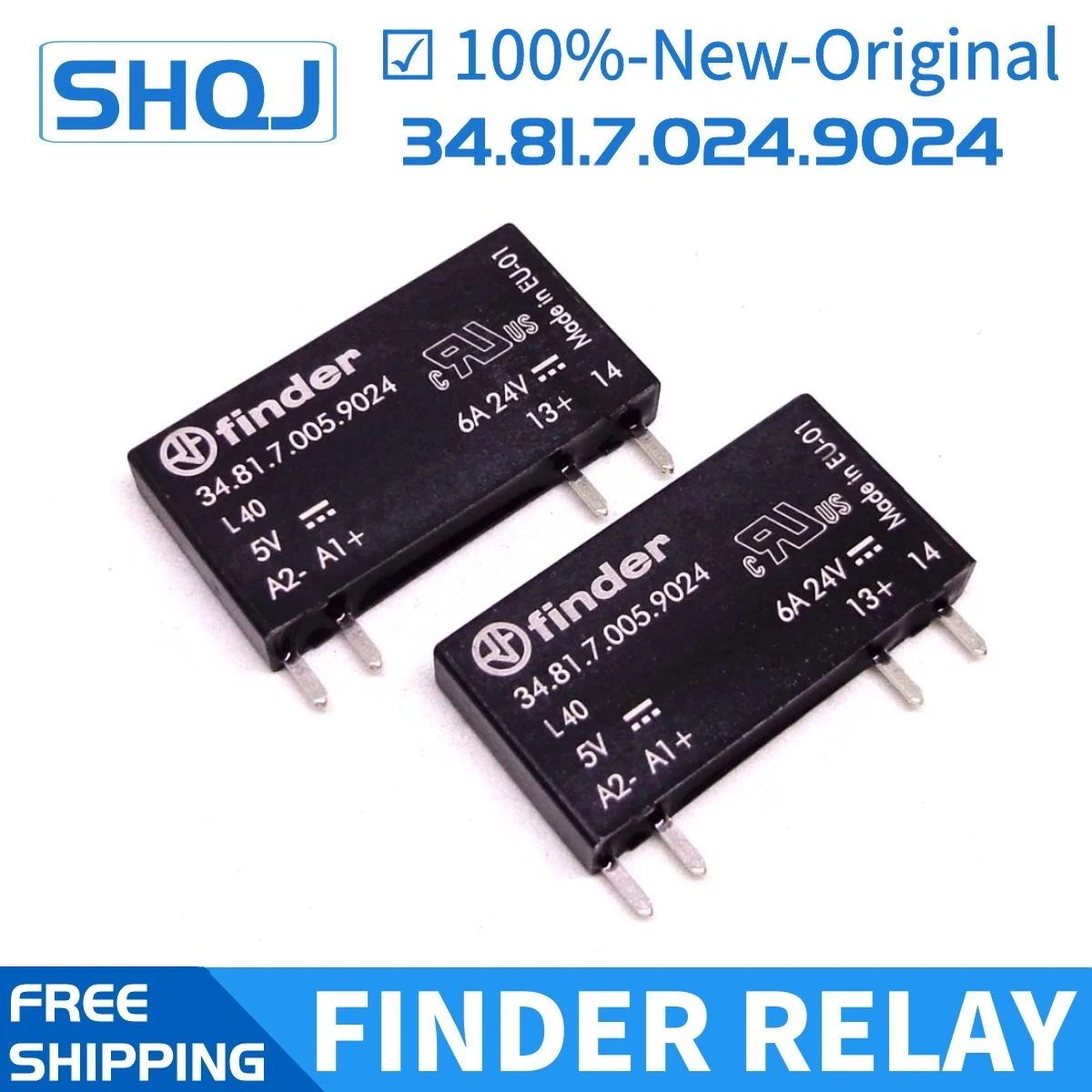 Реле FINDER SSR 34.81.7.024.9024 34.81.7.005.9024 93.01.7.024 6A 1NO 100%-новое-оригинальное - купить по