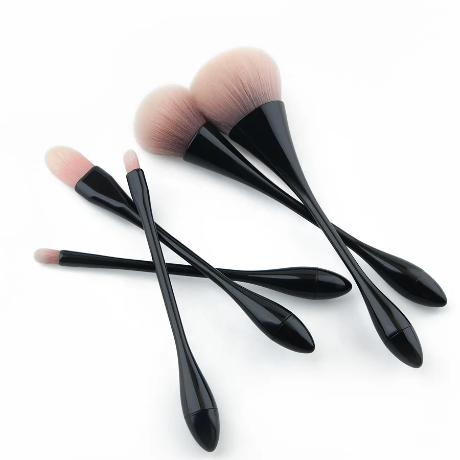 Anmor High Quality Makeup Brushes Set 5 pcs Synthetic Thin Waist Make Up Kit Powder Brush Concealer Black HT01 | Красота и здоровье