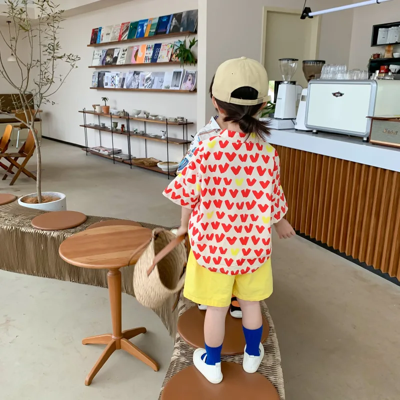 

2021 Kids Summer Shorts Fashion Boys Girls Capris Pants Children Clothing Toddler Baby High Waisted Trousers From 2 To 7 Years