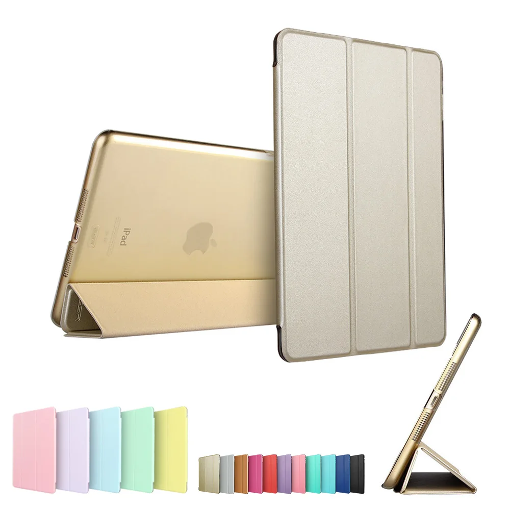 Champagne Gold Чехол для iPad Mini 3 2 1, ESR из искусственной кожи, силиконовый мягкий чехол, трехслойная подставка, Авто Режим сна/Пробуждение, умный чехол для iPad Mini 2, чехол - Цвет: Champagne Gold