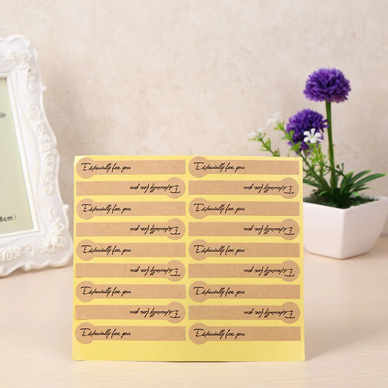 MissYe Store 90 шт. специально для вас наклейки слов уплотнительные этикетки крафт