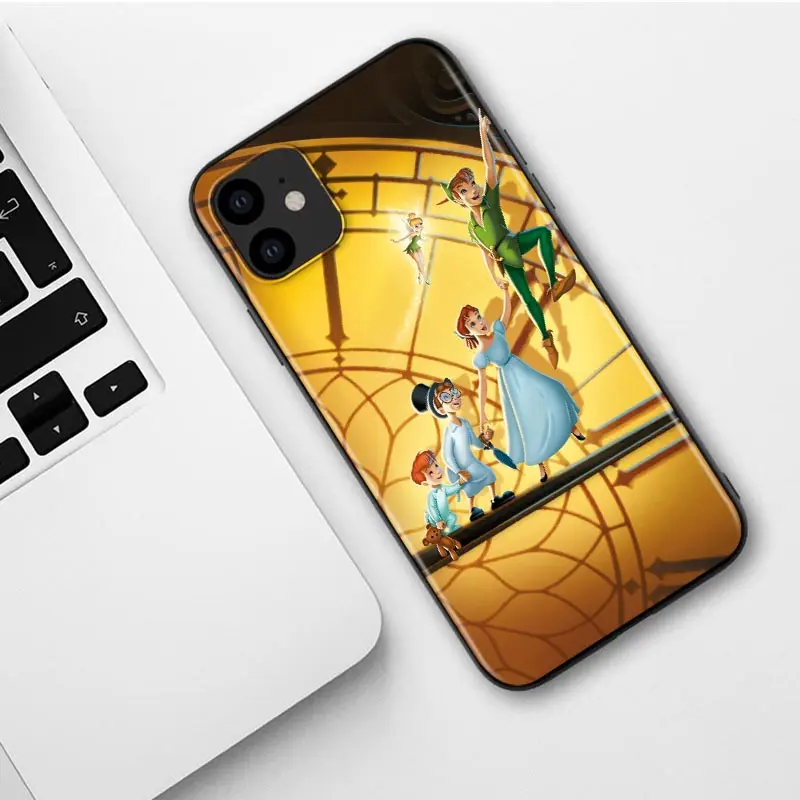 Disney Cartoon Animation Peter Pan Tinker Bell For iPhone 13 12 11 SE XS XR X 7 8 6 5 mini Plus Pro MAX 2020 Phone Case