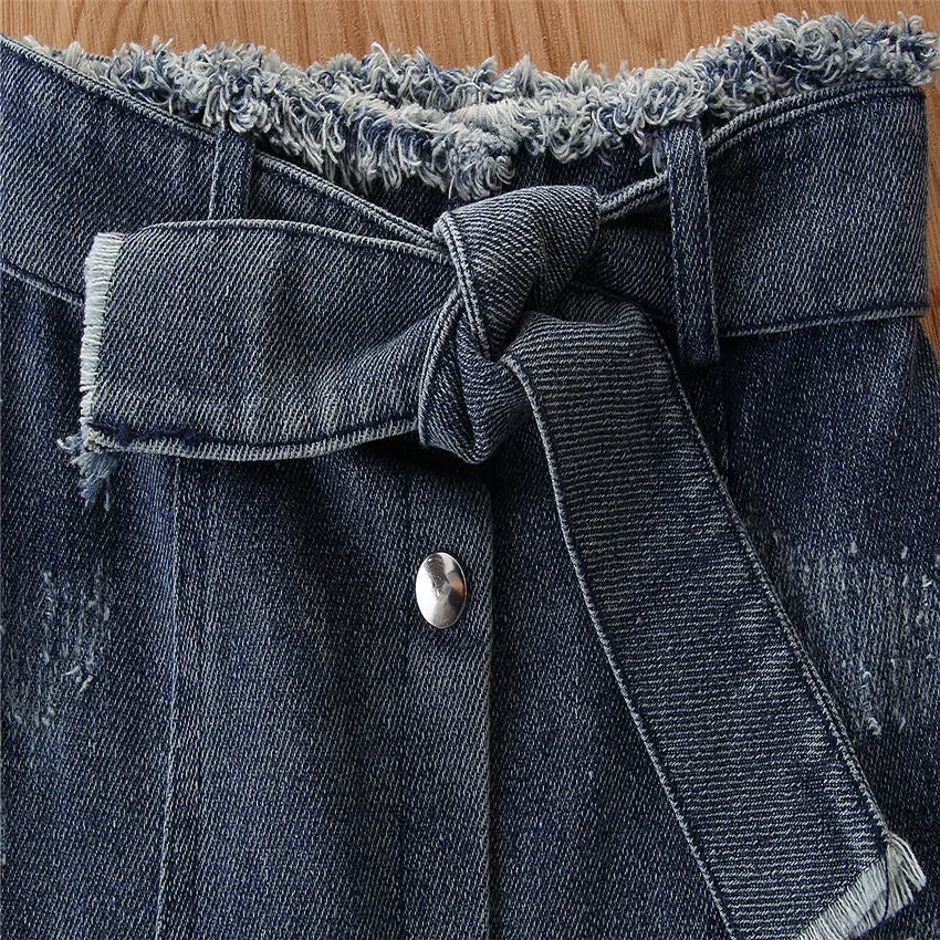 Новый летний комплект детской одежды одежда для малышей маленьких девочек