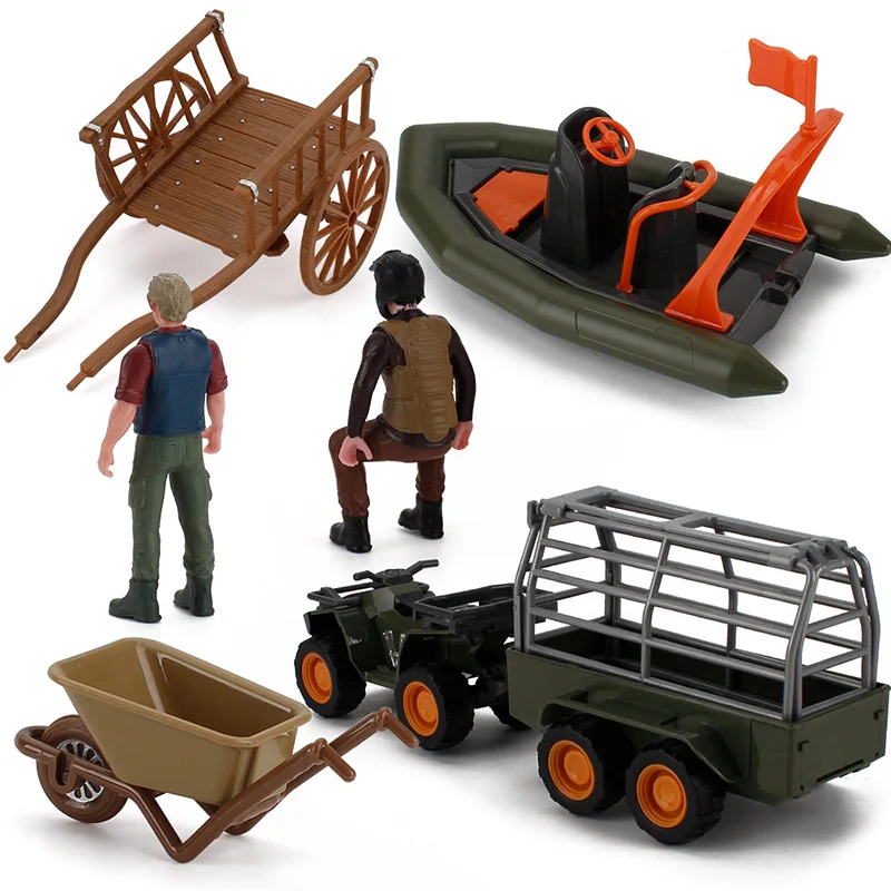 1:25 Scale Farm Ranch Props Plastic PVC Scene Model kit Famrer Action Figure DIY Motorcycle Airship Driver Decor Accessories Toy | Игрушки и