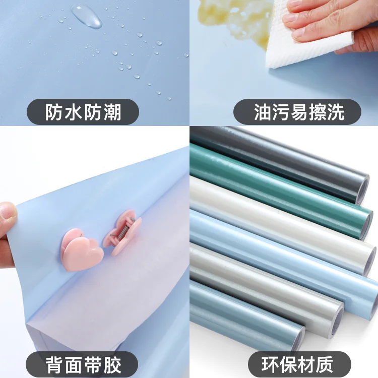 New Style Thick Sticker Kitchen Oilproof Cabinet Table Countertop Furniture Renovation Self-adhesive Decorative Films BG50DF