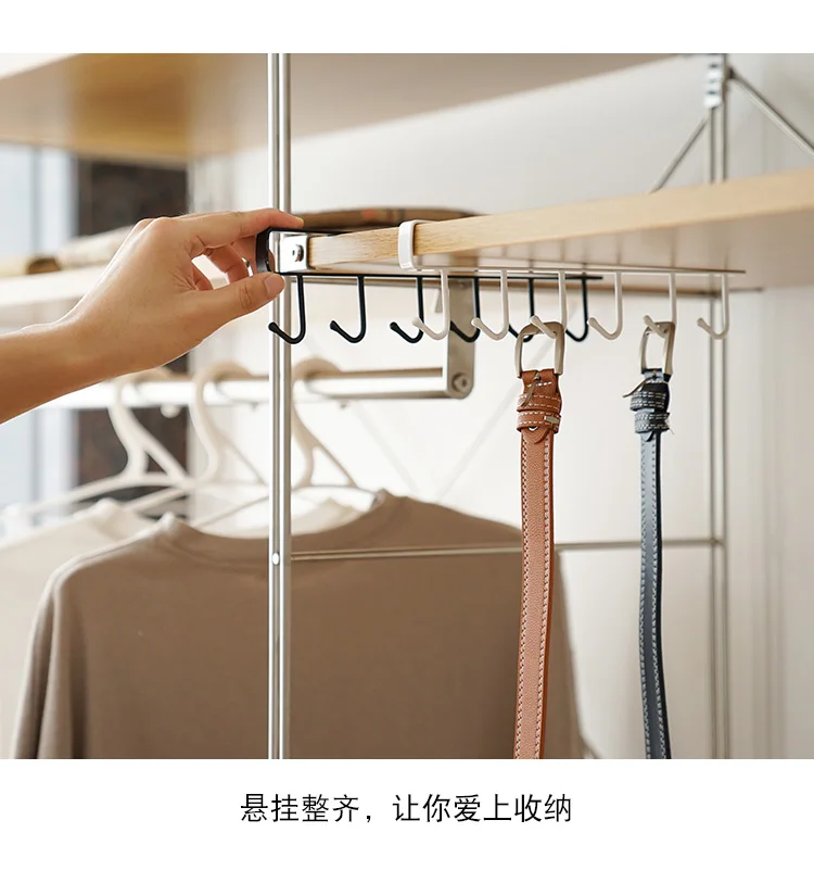 

No-punching hook a row of long crochet hanging coat hook without trace wall hanging wall cabinettoholdkitchenutensilsandsupplies