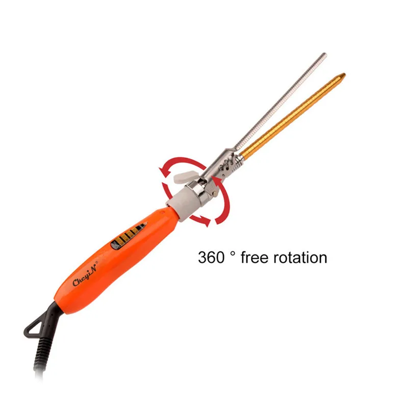 

9MM Ceramic Hair Curler Temperature Control Curling Iron Hair Waver Tong Roller Curling Wand Hair Electric Curl Dry Wet USE