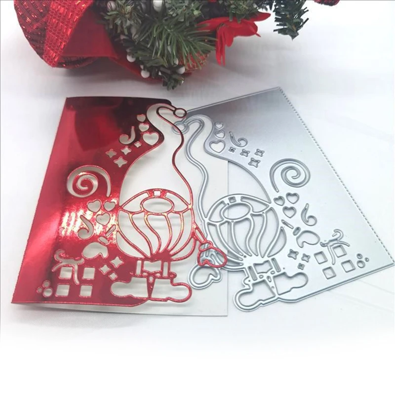 

Christmas Gnome Santa Metal Cutting Dies Stencil DIY Scrapbooking Album Paper