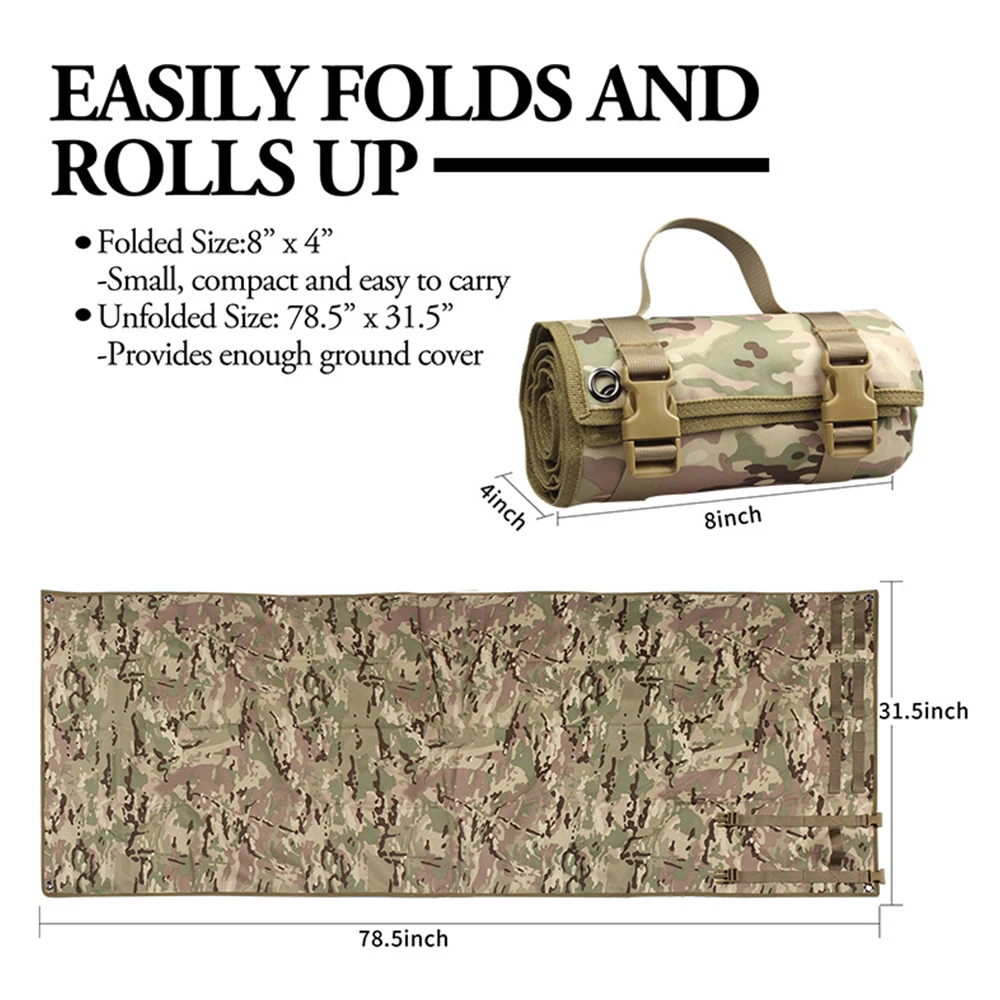 Тактический коврик для стрельбы водонепроницаемый легкий сворачивающийся