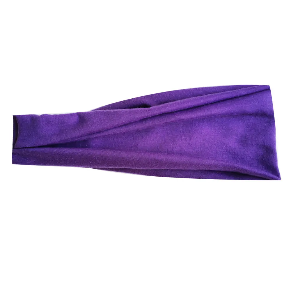 

Women Headband Solid Color Wide Turban Twist Knitted Cotton Sport Yoga Hairband Twisted Knotted Headwrap Hair Accessories