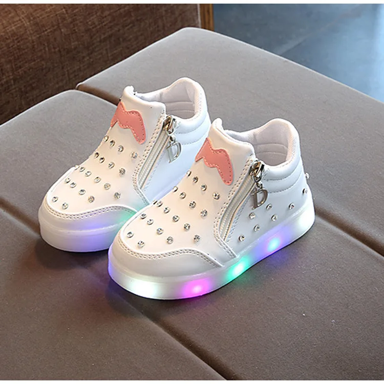 Led Luminous Shoes Glowing Sneaker Casual Kids Girls Princess Light Children Sneakers |