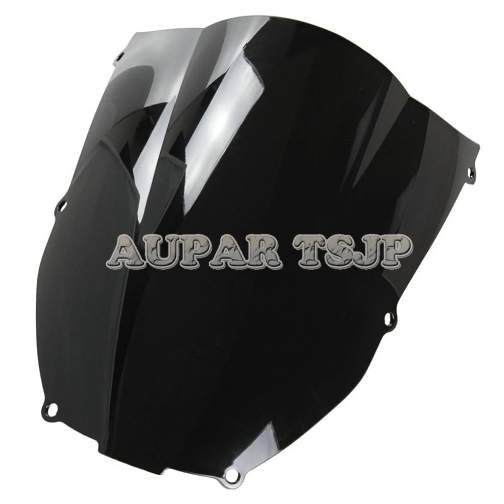 

Clear and Black Plastic Double Bubble Motorbike Wind Screen For Kawasaki ZX6R 636 ZX636 2000 2001 2002 Sportbike Windshields