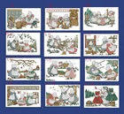 Декабря Сью для девочек Вышивка крестиком посылка цветок aida 18ct 14ct 11ct черная ткань людей Набор для вышивания 