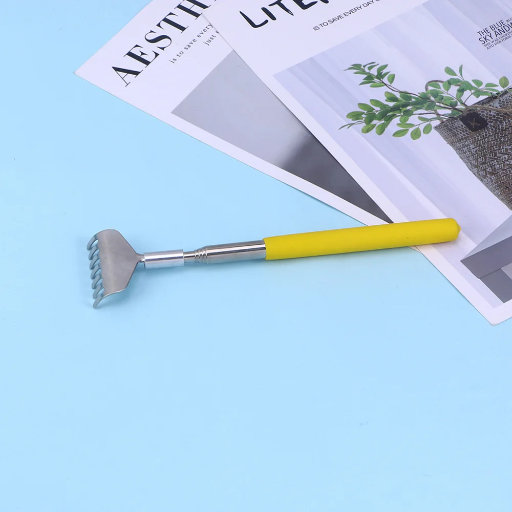

4PCS Stainless Steel Telescopic Itching Tool Back Scratcher with Extendable Rod Stick Health Handheld Scratching Helper