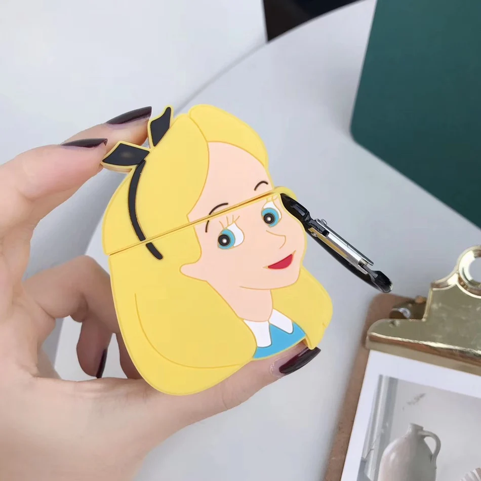 475 E 3D чехол для наушников s для AirPods, силиконовый чехол с милым мультяшным щенком для Apple Air pods 2, забавный чехол для наушников, кольцевой ремешок - Цвет: 475 E