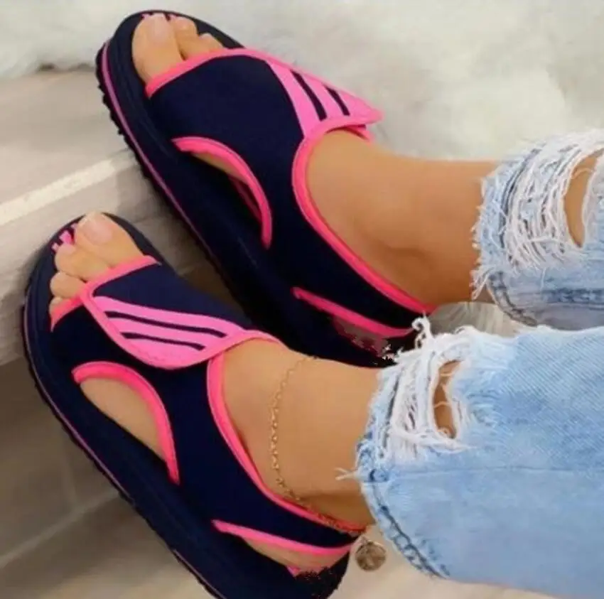 

Large Size 35-43 Slippers Female Summer 2021 New Thick Bottom Women's Sandals Women's Sports Shoes Zapatillas Mujer